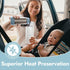 18 oz Papablic Portable Travel Baby Bottle Warmer Plus, Large Capacity Stainless Steel Bottle Warmer, Safe & Easy