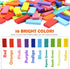 WOOD CITY 1000 Piece Dominoes Set for Kids, Colorful Tiles for Building, Stacking, Racing, with Extra 20 Blocks and