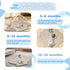 Tummy 6 0-6 Baby Play Mat, Oversize Shell Time Mat with Detachable Baby Activity Toys, Baby Gyms & Playmats for Babies