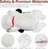 meowtastic Black & White Dog Weighted Stuffed Animals, 22 Inch 4.5 Pounds Plush Dog Stuffed Animals