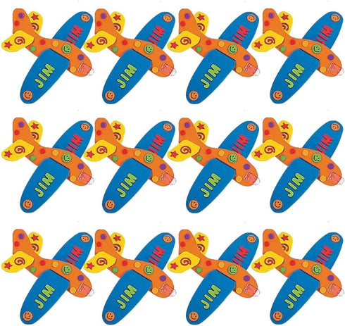 Fun Express Foam Airplanes for Kids 12 Pack - DIY Glider Plane