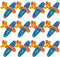 Fun Express Foam Airplanes for Kids 12 Pack - DIY Glider Plane