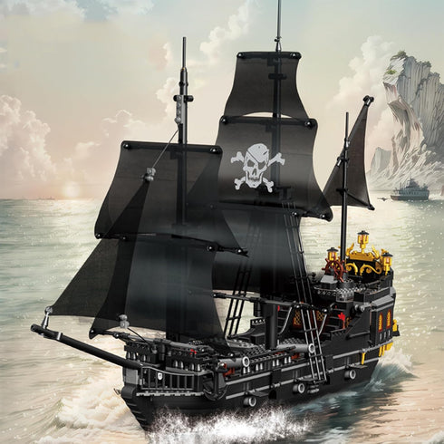 1424PCS Pirate Ship Building Blocks Toys, Creator Architecture Corsair Set, Great for 6+ Boys, Girls, Adults