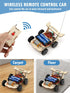 Poraxy STEM Model Car Kits, 5 in 1 Kids Wood Building Kit, 3D Wooden Puzzles for Boys Age 8-12