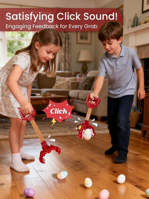 2 16.9'' PCS Dinosaur Grabber Toy, Dino Grabber Claw for Kids, Durable Plastic Dinosaur Claws Pickup Tool, Children