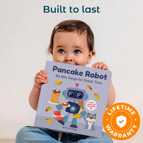 1-3 Cali's Books Pancake Robot by Parry Gripp Music Book Toddlers Years Old - Food & Snack Songs Musical Book