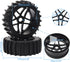 JIUWU 4pcs Beach Desert Snow Tires and Wheels Hex 17mm 1:8 RC Off Road Buggy Baja