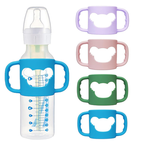 4 Pack Silicone Baby Bottle Handles for Dr Brown Narrow & Wide