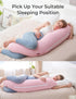 Momcozy Body Pillow for Pregnancy, J Shaped Pregnancy Pillows for Side Sleeping, Soft Maternity Pillow with Jersey