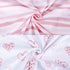 Bassinet Sheets Compatible with Baby Delight Snuggle Nest, 2 Pack, 100% Jersey Knit Cotton, Pink Stripes and Hearts