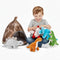 PASSIONFRUIT Stuffed Toy Dinosaur Animal Set Set of 5 Dino Stuff Toy