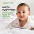 80 count pack Bamboo Baby Wipes Unscented, Plant based Diaper Wipes for Sensitive Skin, Water based Wipes Baby