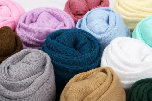 Newborn Baby Photo Props Blanket, Stretch Knitted Wrap for Boys Girls Photography Shoot