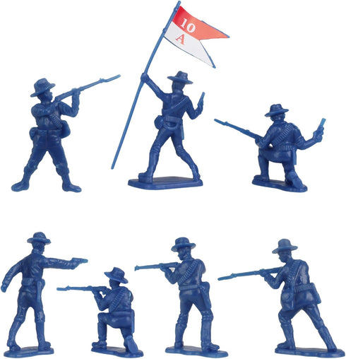 BMC Buffalo Soldiers Charge Up San Juan Hill - 32pc Soldier Figures Set