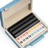 Lingle Rummy Set, 2-4 106 Rummy 4 Rummy Set Game Players with Tiles and Racks, Travel Game with Faux Leather Case, Fun