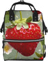 KHIRY Diaper Bag Nappy Backpack Baby Bag Lovely Strawberry Mummy Backpack Multifunction Changing
