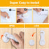 TRILINK Cabinet Locks for Babies - 10 Pack Baby Proofing Safety Locks for Cabinets, Fridge, Strong Adhesive, No Drilling