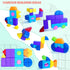 1.65 Inches Set 8 3 4 5 6 (22PCS) Big Magnetic Building Blocks, Multi-Shape Magnet Toy for Toddlers, Colors Montessori