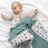 47"x47"(Sage lulumoon Muslin Baby Blanket for Boys: Soft Cotton Toddler Blanket with Dinosaur - Reversible Lightweight