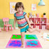 4 Pack Indoor12x12inch Sensory Liquid Floor Tiles for Kids: Liquid Fusion Activity Mat with One-Piece Glue-Free Sealing