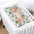 Baby Jungle Safari Animals Changing Pad Covers, Elephant Giraffe Zebra Lion Hippo, 32"x16" Soft Sheets