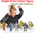 (6 Packs) Knight Action Figures, Medieval Action Figures,Knight Armor Action Figure,Multi-Jointed Movable Robot