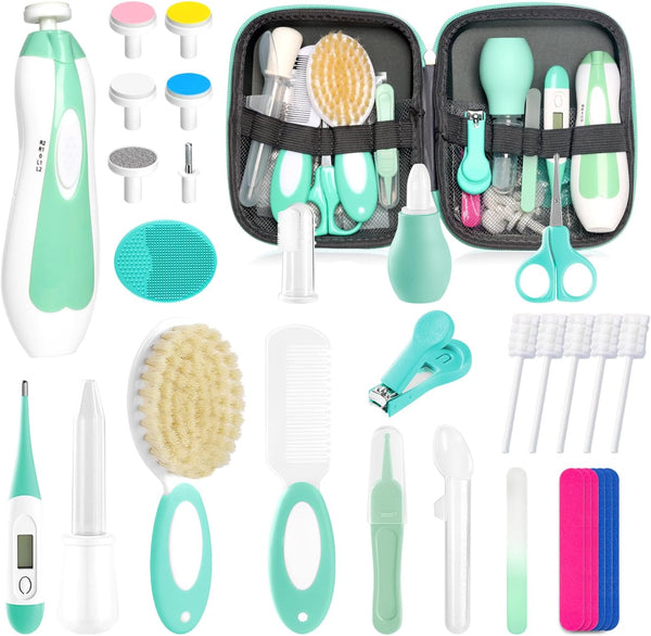 Baby Healthcare and Grooming Kit for Newborn Kids, 31PCS Upgraded Safety Baby