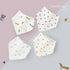 wefigs 3-Layer 8/10-Pack 24-Months Baby Drool Bibs, Waterproof and Soft Cotton Bibs for Drooling and Teething