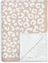 Leopard Print Minky Baby Blanket 30 x 40 Inches for Girls, Soft