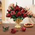 Set, 12+ PLAXSOON Rose Flower Building Mothers Day Botanicals Flowers Bouquet Building Block Kit with Pot, Artificial