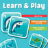 3+ Chuckle & Roar Bath Matching Memory Game for Kids Ages Water-Safe Foam Alphabet Matching Game for Toddlers, Bathtub