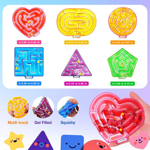 Sensory Fidget Toys for Children with Autism: Calming Gel-Filled Maze for Classroom and Home - Special Needs Sensory