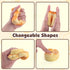5 Anboor Pcs Bread Squishies Artificial Fake Toast Bread, Croissant,French Bread, Challah, Butter Bread Squish Toys