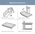 3 Inch 38x26 Mid-fold Mini Crib Mattress, No Gaps Edge Reinforcement High Density Foam, Fits Mini Crib, Odorless