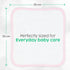 6 San Francisco Baby Washcloths for Newborn Rayon from Bamboo Washcloths, Baby Wash Cloths Soft, Wash Cloths