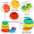 Baby Spinning Stacking Toys for Toddlers 1-3, Rainbow Ring Stacker Montessori Toys for 6-12 Months, Christmas Gifts