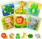 TOY Life 6 Piece Wooden Puzzles for Toddlers 1-3, Montessori Learning Toy