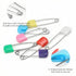 WALWAL 30 Pack Colorful Stainless Steel Diaper Pins - Safe Cloth Fasteners for Babies