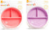 Munchkin Stay Put Suction Plates - 3 Divided Sections for Baby and Toddler, Pink/Purple