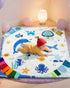 50x50, 4 TINYHARBO Premium Foam Baby Play Mat Developmental Zones Play Mat with Removable & Machine Washable Cover