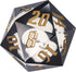 D20 55mm 20 D20 Cusdie Large Dice with Sharp Edges, D&D Sided Dice, Handmade DND Giant for RPG, Table Games(White