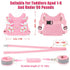 Pink Toddlers Leash + Anti Lost Wrist Link Child Safety Harness Walking Wristband Assistant Strap Belt for Kids