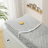 Homiest 2 Pack Changing Pad Cover, White + Light Gray Changing Table Sheets, Ultra Soft Fleece Minky Dot Fabric