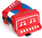 Tosnail Kids Accordion Toy - 10 Keys Buttons Control Mini Musical Instruments for Children - Red