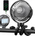 FRIZCOL Portable Stroller Fan, Use As Power Bank, 65H 12000mAh Battery Operated