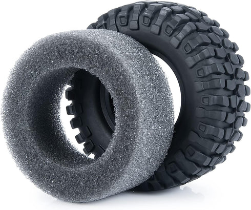 RC-Hub 4PCS 1.0" Crawler Tires, Micro Rubber Tires for 1/24 Axial SCX24 90081 AXI00001 AXI00002 AXI00005 AXI00006