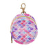 PYBUG Scallop Shape Round Pacifier Storage Case, Polyester & TPU Lined with Hook