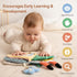 0-12 Tummy Montessori Soft Baby Book - Sensory Book for Babies Months with Crinkle Paper, Touch & Feel Textures, Baby