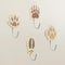 Thungeek Four-Piece Set of Wooden Animals Tracks Hooks for Kids - Fox, Deer,