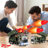 Youlechen 8 3 4 5 6 Army Toys for Boys, Military Toys with Missiles, Army Truck Toy with Light & Sounds, Die-cast